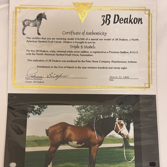 Peter Stone 3B Deakon Standing Drafter w/COA #216/500 - Picture 8 of 8